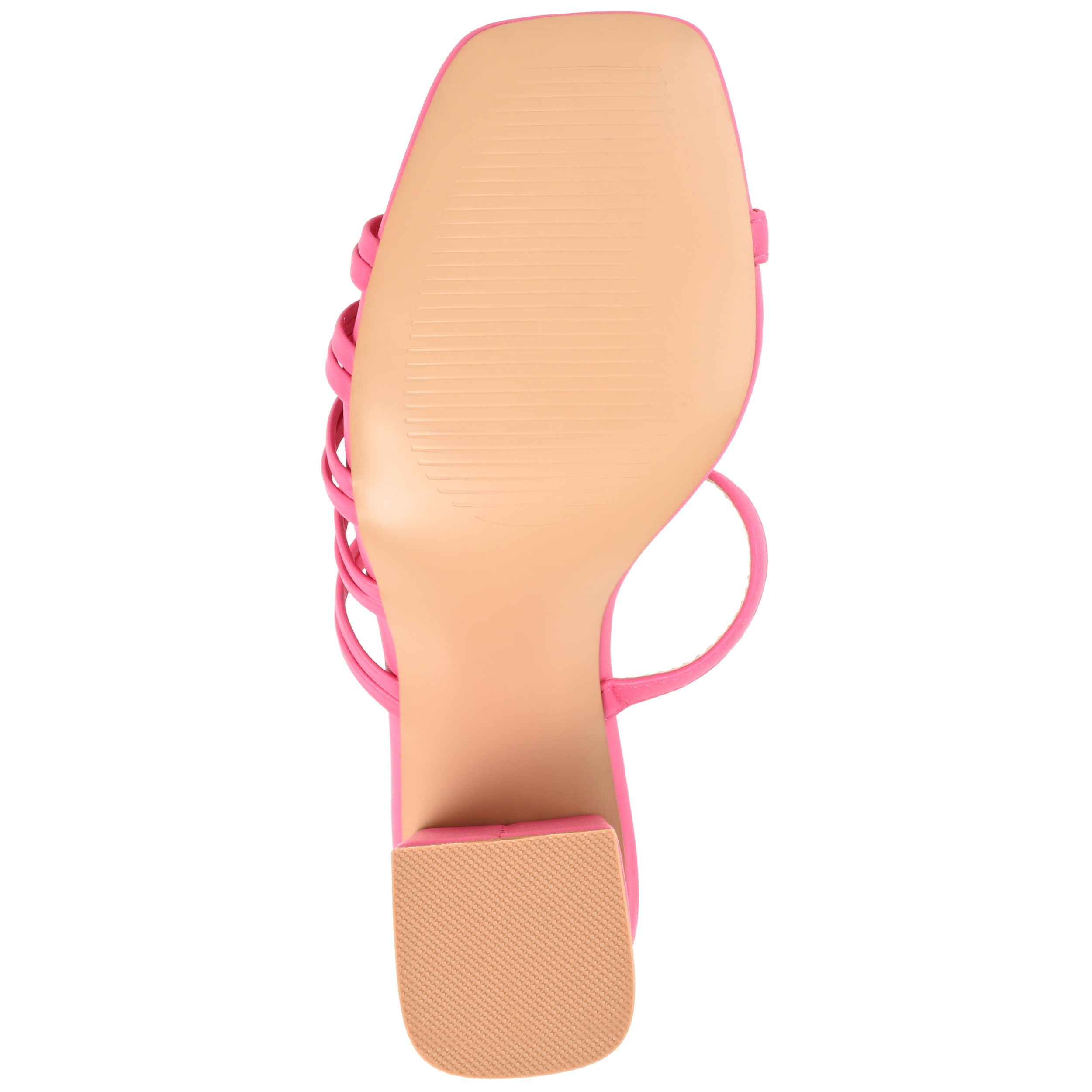 Journee Womens Emory Open Square Toe Block Heel Sandals