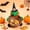 Green, variant on Orangide Halloween Wicker Candy Basket Witch Cat Vampire Character Storage Holder for Tabletop Room Home Decor Party Supplies Fall