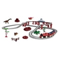 thumbnail image 1 of Juguetes de pista de dinosaurios, coche de carreras eléctrico, modelo de dinosaurio, juguete para niños. 76 piezas, 1 of 8