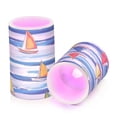thumbnail image 7 of Yayeee Flameless Candles with Remote Flickering Battery Operated Multi Color Changing, Orange Sailboats, 7 of 7