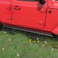 thumbnail image 2 of Olurrisa Heavy Duty Running Boards for Jeep Wrangler JL & 4XE, 2-Piece Black Nerf Bars with Two-Stair Layout, 700 lbs Capacity, 2018-2025 Models, 2 of 9
