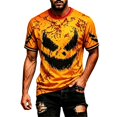 thumbnail image 2 of CONZONE Mens Halloween T-Shirts Graphic Tees for Men Short Sleeve Crew Neck Fashion Tops, 2 of 3