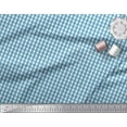 thumbnail image 3 of Soimoi Modal Satin Fabric Window Pane Check Print Fabric by Yard 42 Inch Wide, 3 of 3