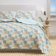 thumbnail image 6 of Coastal Quilt Set - Lightweight, Soft, All-Season - 2-Piece Reversible Nautical Bedding Set (Twin / Twin XL, Coastal Patchwork), 6 of 6