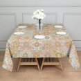 thumbnail image 3 of Pioneer Flower Floral Print Pattern Square Tablecloth, Waterproof Wipeable Spillproof Washable Table Cover for Home Kitchen Party and Daily Decor 42"x42", 3 of 6