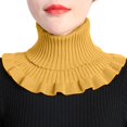 thumbnail image 2 of MEICHEN Knitted Neck Warmer for Women Solid Color Detachable High Collar Scarves Fall Fashion Shawl Wraps, 2 of 5