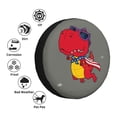 thumbnail image 5 of Easygdp Dinosaur Super Hero Cartoon Automobile Tire Dust Cover, 14-17in Spare Tire Cover Universal Fit for Trailer, Car, Truck, SUV, Jeep - 15 inch, 5 of 9