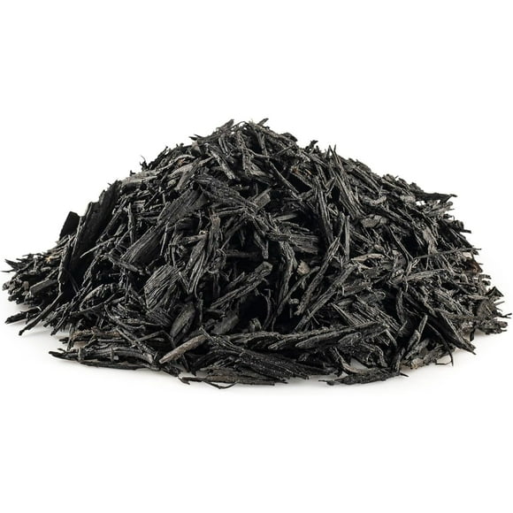 Rubberific Premium Shredded Rubber Mulch for Gardens, Lawns, and Landscaping | Long Lasting Color | Looks Like Natural Wood Mulch (1.5 CU. FT. - 27 LBS, Black)