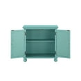 thumbnail image 5 of Anik Accent Cabinet- 2 Mirror Inlaid Glass Door- Aqua Green Wood, 5 of 10