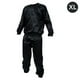 thumbnail image 1 of Greeniant Chándal de PVC grueso negro para trabajo pesado, traje de Sauna para el sudor, para gimnasio, ejercicio físico, quemagrasas, pérdida de peso, Ropa Deportiva, Zapatos No.2 Greeniant OD009655-02, 1 of 6