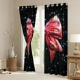 thumbnail image 3 of Castle Fairy Kawaii Bowknot Blackout Curtains Set of 2 (52x84 Each) for Kids Teens Adults,Bling Glitter Window Curtains,Bling Polka Dots Curtains and Drapes,Luxury Bedroom Decor, 3 of 6