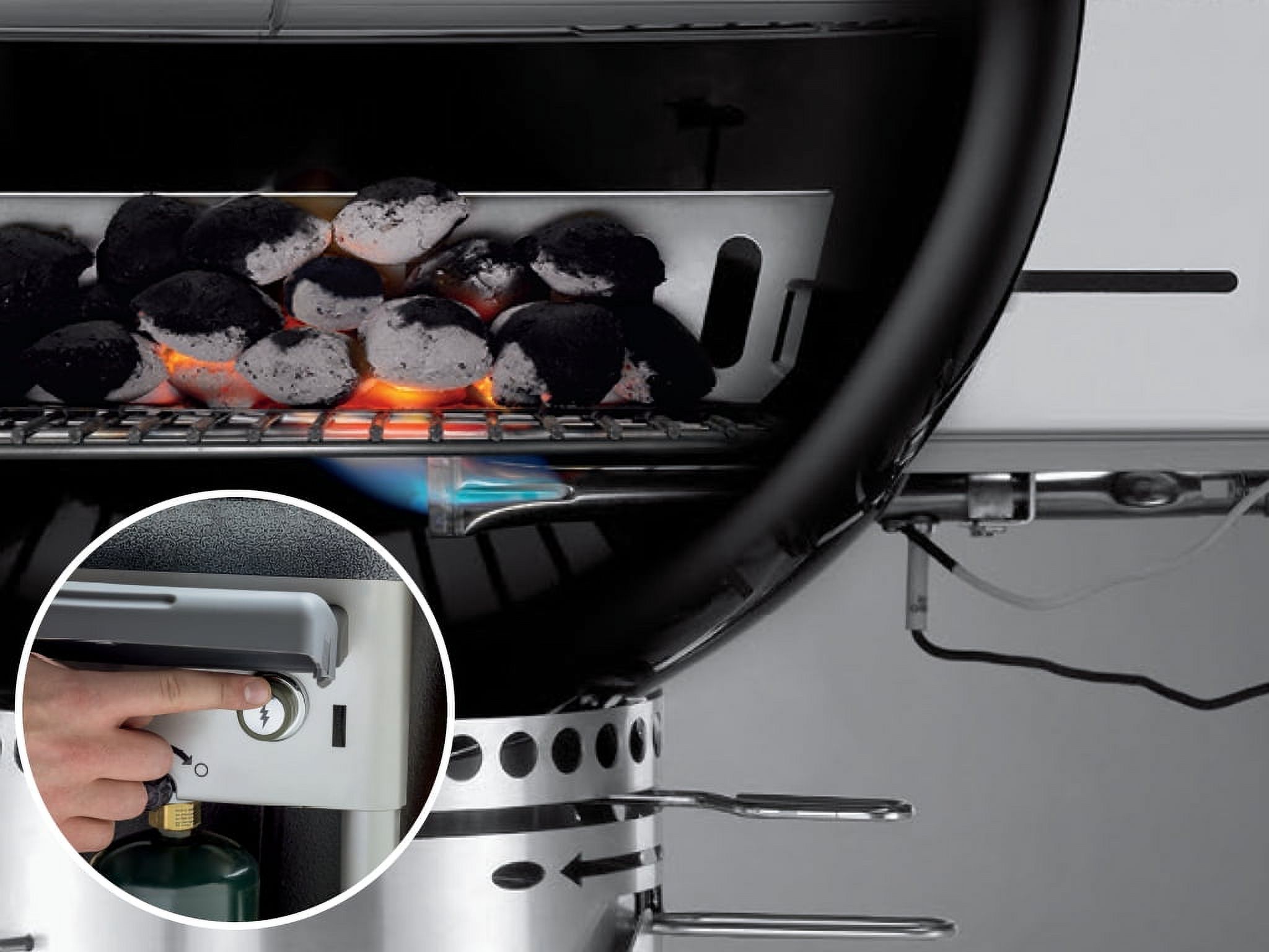 Weber Performer Deluxe 22" Black Charcoal Grill - image 4 of 21