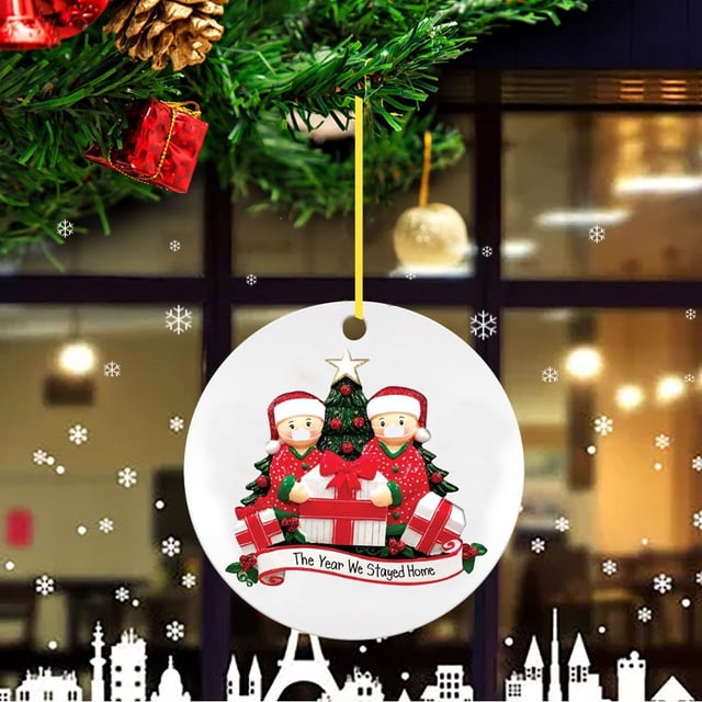 Agiferg 2020 New Christmas Tree Decoration Lighted Pendant Faceless Old Man Pendant