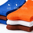 thumbnail image 5 of 6 Pairs Womens Crew Socks Size 6-11 - Lightweight Thin Casual Socks for Women, Breathable Cotton Blend Calf Length Socks for Daily Wear, 5 of 6