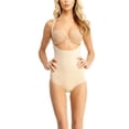thumbnail image 3 of SlimMe Braless High Back Slimming Bodysuit Shaper - Womens - Female, Medium, Nude, 3 of 5
