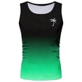 thumbnail image 2 of Men's Athletic Tops Workout Sleeveless Gradient Shirts Fitness Training Beach Outdoor Exercise Performance Activewear, 2 of 3
