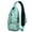 Greenish-blue-33, variant on Crossbody Sling Backpack for Women Men Narwhal and Other Creatures Blue Sea Shoulder Sling Crossbody Casual Chest Bag for Travel Sports Running Hiking