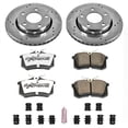 thumbnail image 3 of PowerStop Rear Z26 Street Warrior Carbon-Fiber Ceramic Brake Pad and Drilled and Slotted Rotor Kit Fits: AUDI Select Models K894-26, 3 of 9