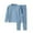 Blue, variant on GDREDA Summer Pajamas Autumn And Winter Children's Warm Underwear Set Velvet Baby Big Children Long Sleeve Boy And Girls Neck Home Wear Blue,18-24 Months