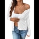 thumbnail image 2 of Suéter de Punto Tipo Cárdigan de Larga con Cuello en V y Botones para Mujer M, 2 of 9
