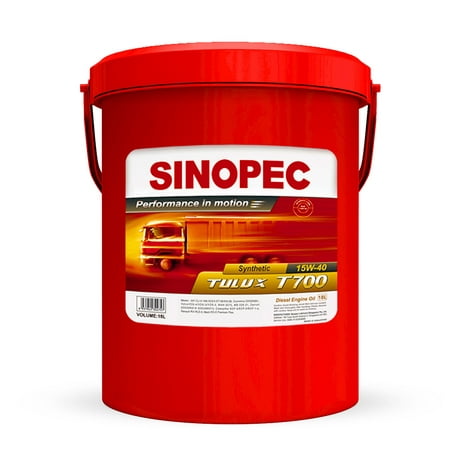 Sinopec 15W40 T700 CK-4 Synthetic Diesel Engine Oil - 5 Gallon (Best 15w40 Diesel Oil)