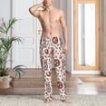 thumbnail image 5 of Uemuo Rabbit And Egg Pattern Men's Wide Leg Palazzo Lounge Pants with Pockets Light Weight Loose Comfy Casual Pajama Pants-XX-Large, 5 of 9