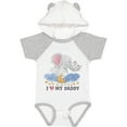 thumbnail image 3 of Inktastic I Love My Daddy Cute Elephants with Moon and Stars Boys or Girls Baby Bodysuit, 3 of 5