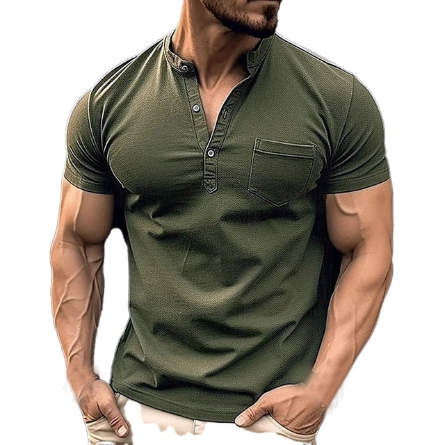 WEAIXIMIUNG T-Shirt à Manches Courtes pour Hommes de Pâques Chemise Décontractée avec Poche
