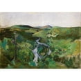 thumbnail image 2 of Harriet Backer 24x18 Black Ornate Framed Double Matted Museum Art Print Titled: Landscape from Foldalen (1894), 2 of 5