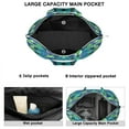thumbnail image 2 of Traditional Sacred Mala Duffel Tribal Boho Weekender Bag with Mystic Zen Design, Artistic Vintage Ethnic Ornament Travel Tote, Meditation Inspired, 2 of 5