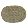 thumbnail image 2 of Colonial Mills 9' x 12' Brown and Green All Purpose Handcrafted Reversible Oval Area Throw Rug, 2 of 3
