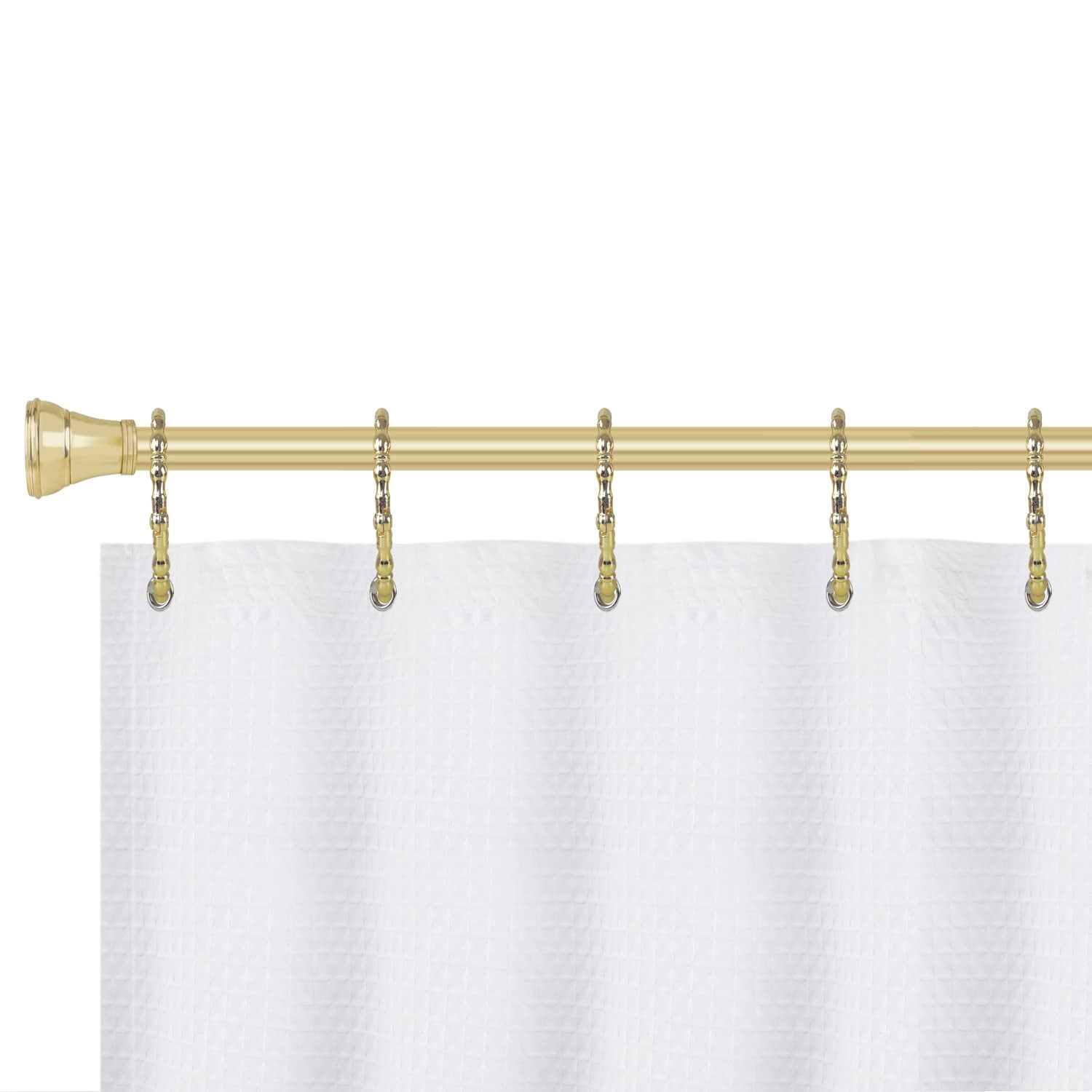 Utopia Alley  Shower Rings, Oval Shape Shower Curtain Rings for Bathroom, Rustproof Zinc Shower Curtain Hooks Rings, Set of 12 Gold
