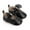Black(lace), variant on Lovebay Baby Girl Infants Bowknot Rabbit PU Leather Princess Shoes Wedding Soft Sole Crib Shoes