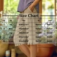 thumbnail image 3 of hotojiny Bermuda Shorts for Women Cotton Linen Knee Length Summer Casual Long Shorts Loose High Waisted Ruffle Hem Shorts with Pockets, 3 of 6