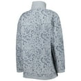 thumbnail image 3 of Women's Gameday Couture Heather Gray Georgia Bulldogs Leopard Quarter-Zip Sweatshirt, 3 of 4