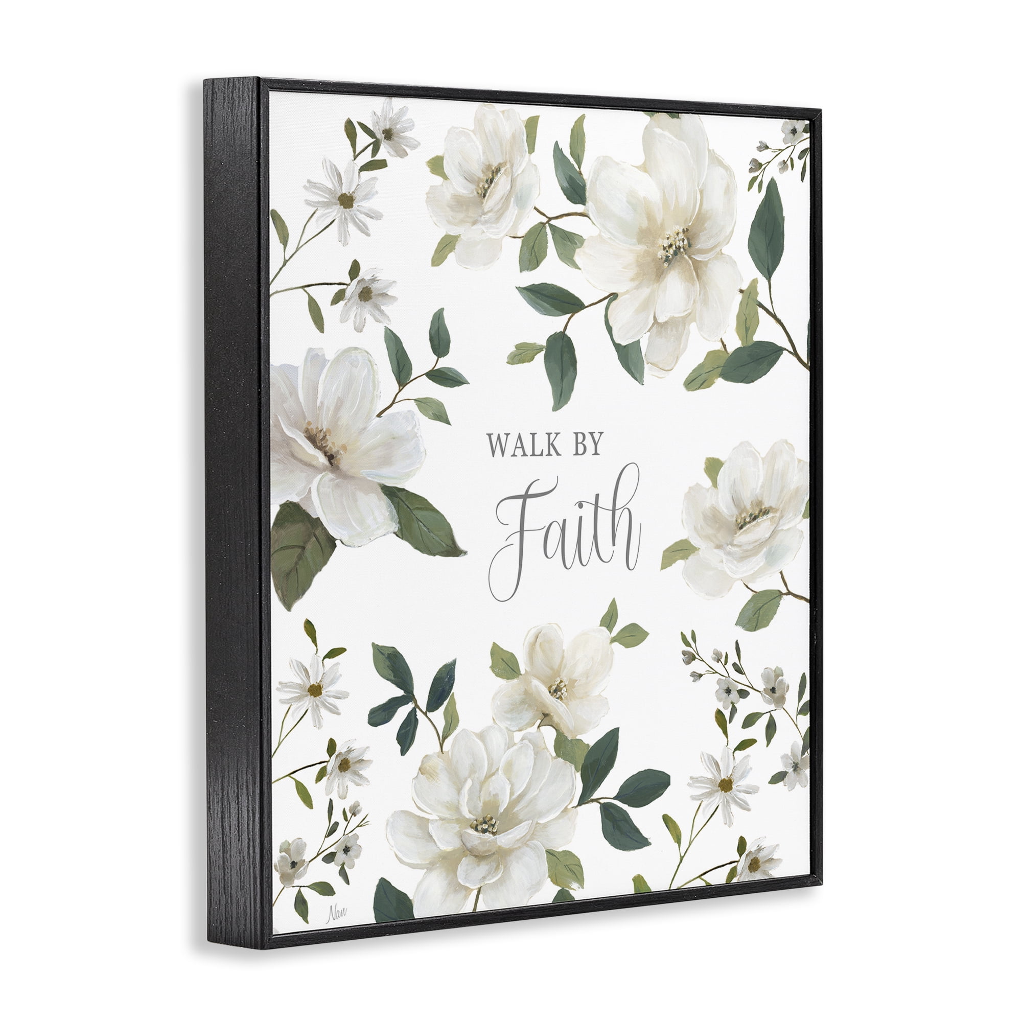 Stupell Industries Floral Walk By Faith Black Framed Giclee Art, design by Nan