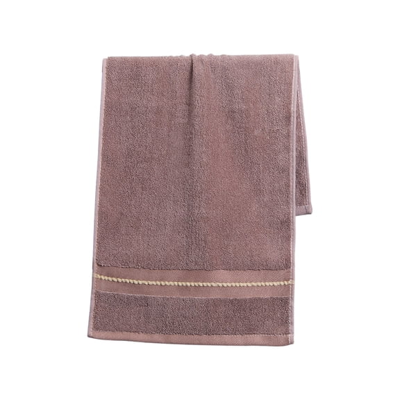 CuiLiyq 1 Pack Hand Towel for Bathroom, 100% Cotton Decorative Soft and Highly Absorbent Towel for Face, Spa, Gym, Kitchen, Hotel, 29.5" x 13.4", Coffee