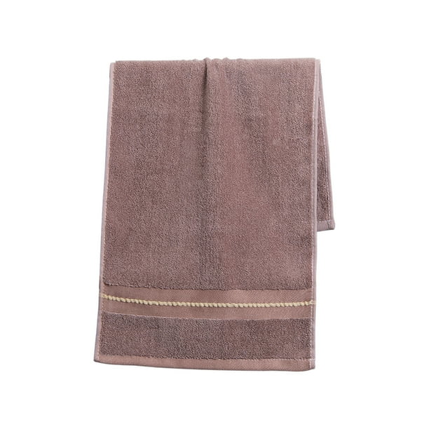 Toalla gruesa y absorbente para adultos, toalla facial de poliéster suave de 75x34 cm, toalla de baño de secado rápido para uso doméstico, toalla duradera de color liso para baño, cocina, gimnasio,
