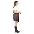 thumbnail image 3 of Falda de vinipiel con flecos Roman Fashion /Tallas Extras, 7065 (Cafe) cafe 38, 3 of 7