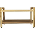 thumbnail image 2 of Rectangular Teak Shower Bench with Handles in Natural Finish, 2 of 3