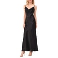 thumbnail image 2 of Arvbitana Women Sling Bodycon Dress Elegant Spaghetti Strap Sleeveless Long Satin Dress Summer Solid Color V-Neck Backless Midi Dress, 2 of 9