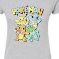 thumbnail image 3 of Pokémon - Kanto Starters - Juniors Fitted Graphic T-Shirt, 3 of 5