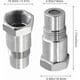 thumbnail image 1 of 2Pcs Oxygen Extender Sensor Extension Spacer For Cars Engine Exhaust Systems M18 x1.5, 45mm Lambda Probe, 1 of 5