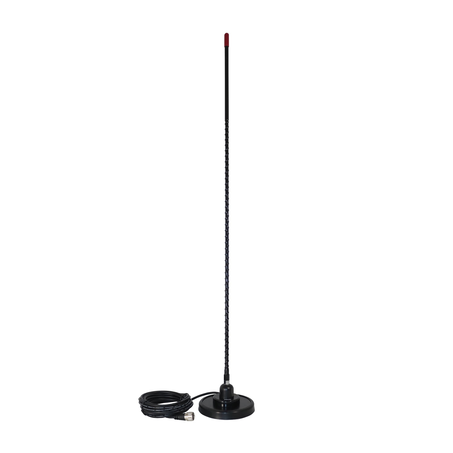 Tram 3-M-B-HC 1,500-Watt 26-MHz to 29-MHz 3-Ft. Black Fiberglass Whip CB AM/FM/SSB Magnet-Mount Antenna Kit