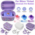 thumbnail image 2 of For Bitzee Digital Pet Machine Interactive Virtual Toy EVA Travel Carrying Case With Lanyard&Hand Strap Waterproof Portable Bags Blue, 2 of 6