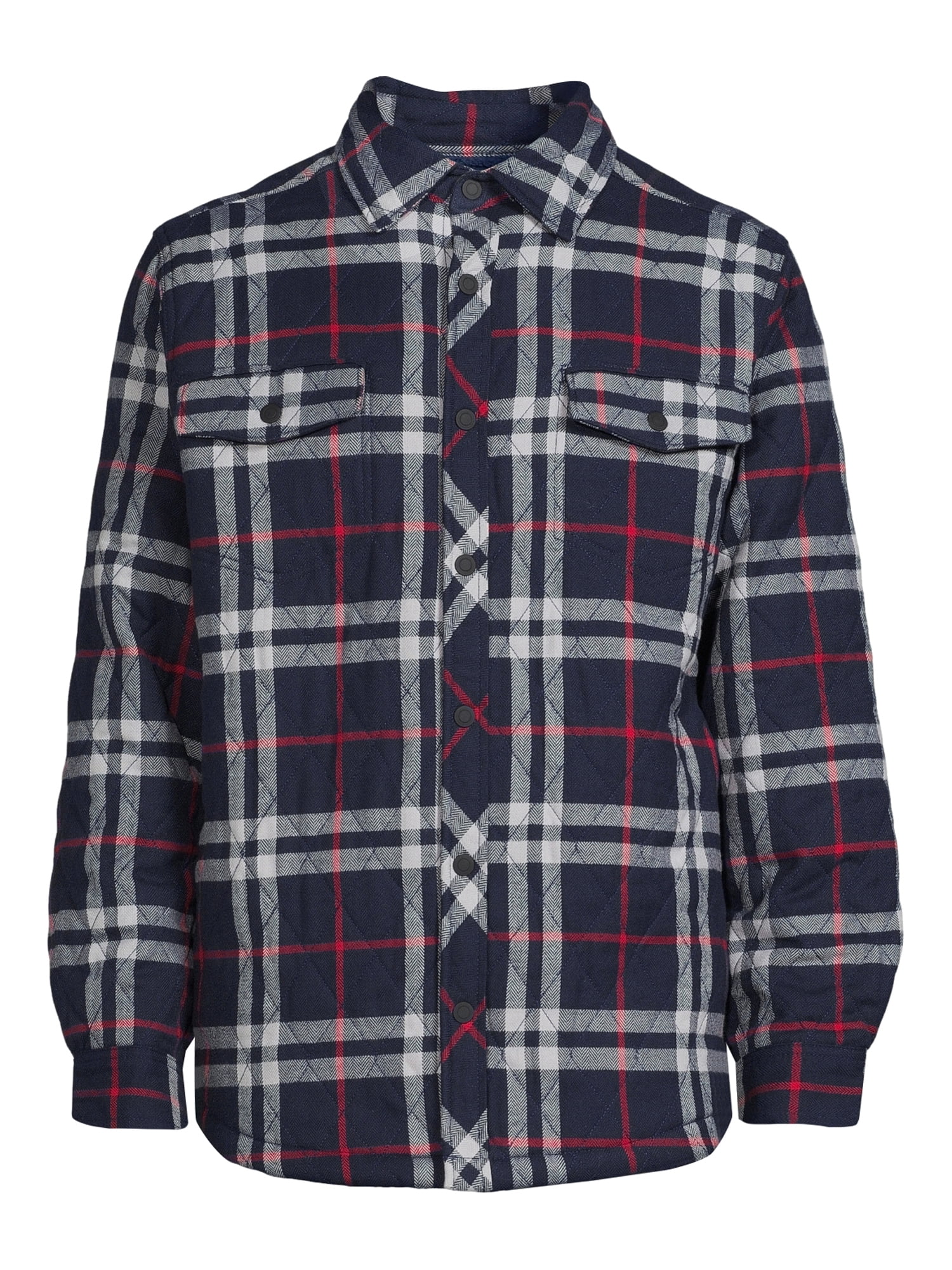 George Men's and Big Men's Shirt Jacket, Up to Size 5XL