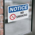 thumbnail image 4 of (2 Pack) No Smoking OSHA Notice Sign 10 Inch X 7 Inch Vinyl Label Decal Sticker Weather Resistant, UV Protected for Workplace, Business, and Construction Site, Made in the USA, 4 of 7