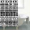 thumbnail image 5 of Extra Long Boho Shower Curtain 72x84 Inches - Vintage Floral & Tropical Leaves Pattern, Waterproof Bohemian Bathroom Decor with 12 Hooks, Tribal Rustic Style, 5 of 5