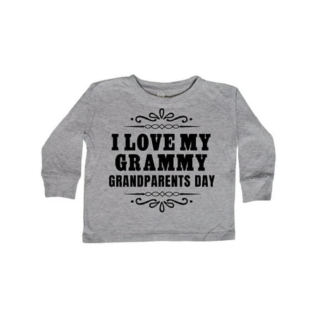 

Inktastic Grandparents Day I Love My Grammy Gift Toddler Boy or Toddler Girl Long Sleeve T-Shirt