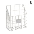 thumbnail image 5 of Creative Iron Grid Wall Wrought Book and Newspaper Storage Wall Decoration, 5 of 5